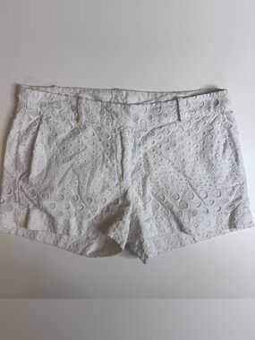 Michael Kors White Eyelet Shorts Size 2 Summer Preppy Cottagecore